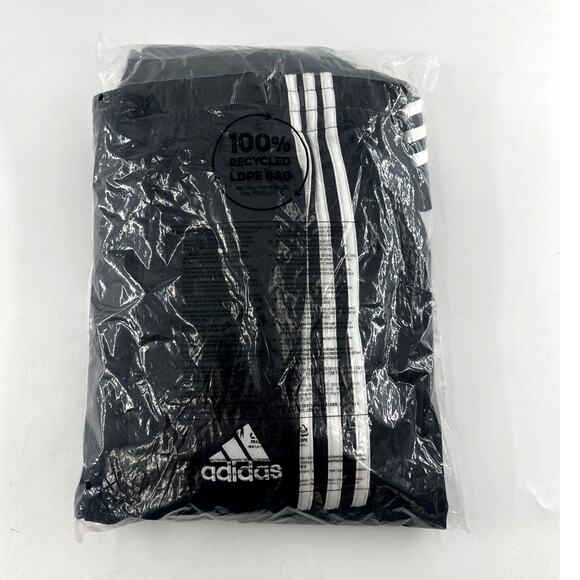 Adidas Men's Black White Essentials 3-Stripes Classic Track Suit Size L - Picture 6 of 11